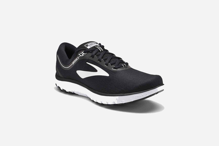 Brooks Pureflow 7 Road Running Shoes Womens - Black/White - UBMSO-4925